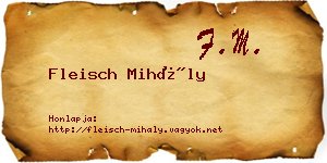 Fleisch Mihály névjegykártya